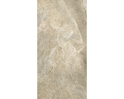 Béžová podlahová dlaždica s kamenným vzhľadom.