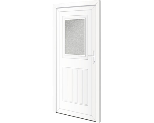 Plastové vchodové dvere vedľajšie Arkansas 98x198 cm P biele