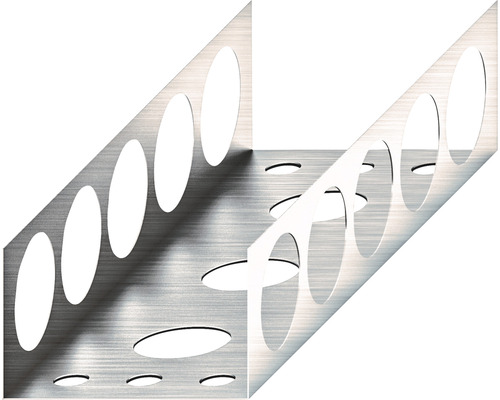 Rohový profil z kovu s otvormi