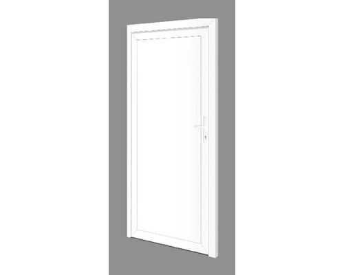 Biele plastové dvere s kľučkou