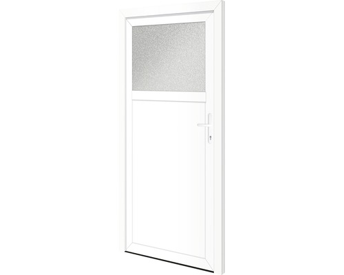 Plastové vchodové dvere vedľajšie Mississippi 98x198 cm P biele