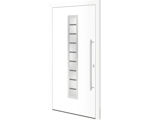 Hliníkové vchodové dvere Kentucky 110x210 cm P biele