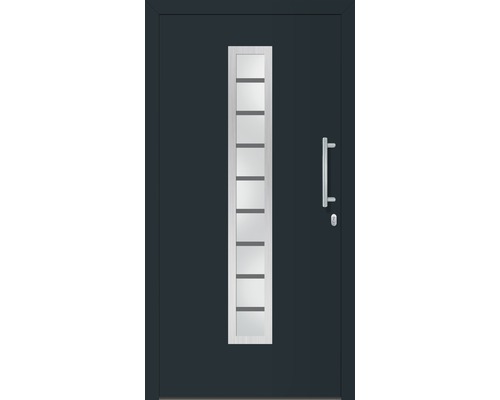 Vchodové dvere s vertikálnym presklením