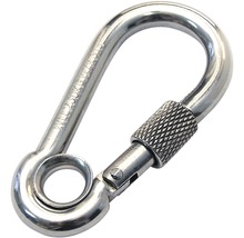 Kovová karabína so skrutkovacím zámkom