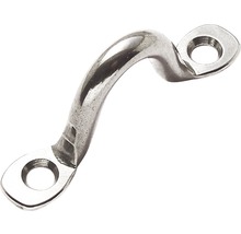 Palubné oko z nehrdzavejúcej ocele s dvoma upevňovacími otvormi