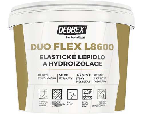 Elastické lepidlo a hydroizolácia na podlahy DUO FLEX L8600 5 kg