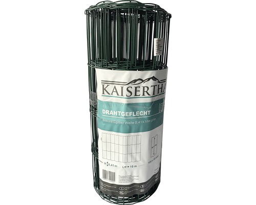 Zvárané pletivo Kaiserthal zvlnené PVC 41x1000 cm zelené