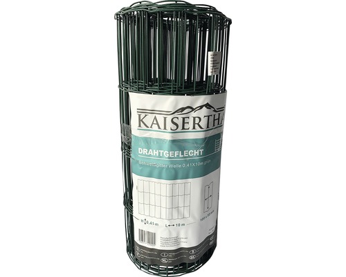 Zvárané pletivo Kaiserthal zvlnené PVC 41 cm x 10 m zelené