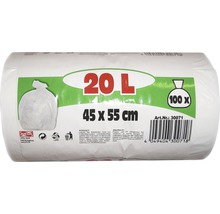 Rolka vriec na odpadky so 100 kusmi, objem 20 litrov a rozmery 45 x 55 cm