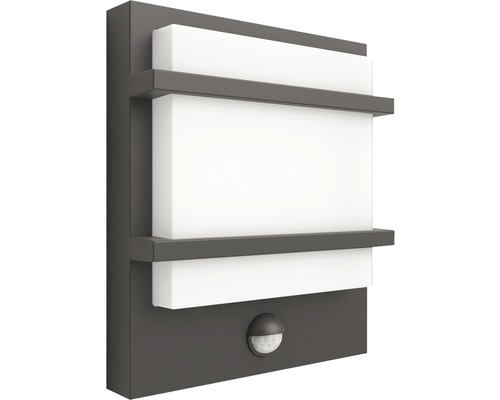 Moderné vonkajšie nástenné svietidlo s pohybovým senzorom