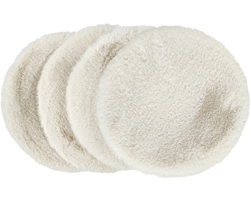 Štyri okrúhle, mäkké podsedáky