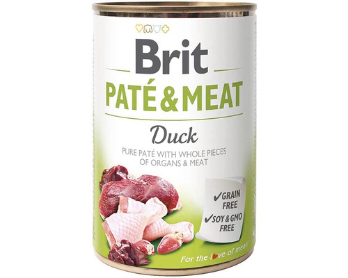 Konzerva pre psov Brit Paté & Meat Duck 800 g