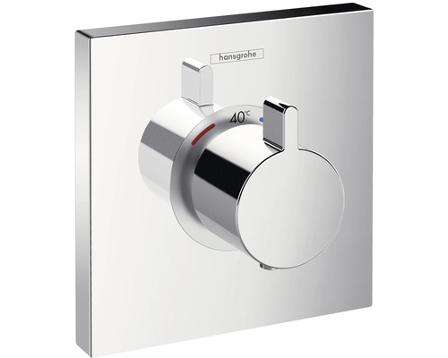 Logo Hansgrohe na termostatickej nástennej batérii
