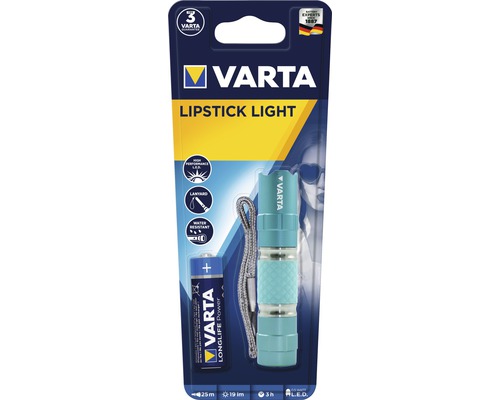 Svietidlo Varta Lipstick Light s batériou a pútkom na ruku v balení