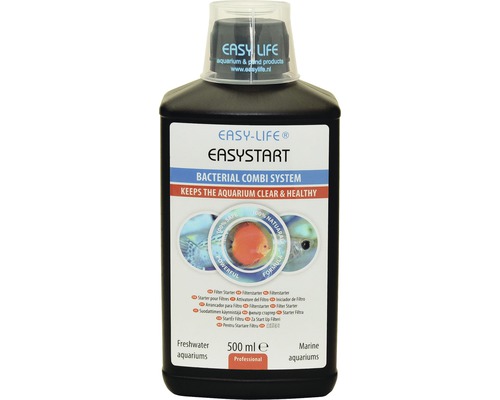 Prípravok na úpravu vody Easy Life EasyStart 500 ml Easy Life Easystart bakteriálny štartér pre sladkovodné a morské akváriá, 500 ml