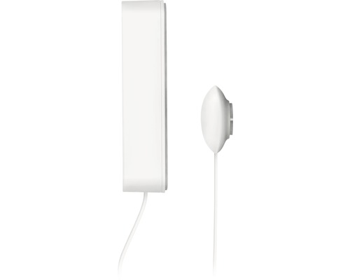 Biely inteligentný domáci hlásič dymu so snímačom