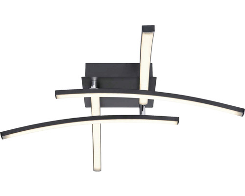 LED stropné svietidlo Globo 67129-24 Tansy I 24 W 1850 lm 3000-4000-6000 K čierne Stropné svietidlo s LED žiarovkami
