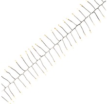 Svetelná reťaz s jemnými vláknami a teplými bielymi LED svetlami