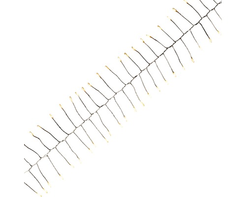 Svetelná reťaz s jemnými vláknami a teplými bielymi LED svetlami