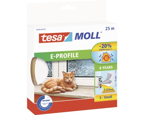Tesnenie na okná Economy guma E biele 20 + 5m Tesnenie na okná Economy guma E biele 20 + 5m