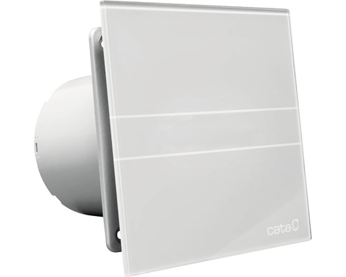 Kúpeľňový ventilátor CATA E100 GST strieborný s časovačom
