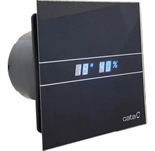 Kúpeľňový ventilátor CATA E100 GBTH čierny s časovačom, displejom a funkciou mikroventilácie-thumb-0