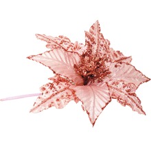 Dekoratívna umelá kvetina s trblietkami