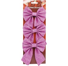 Tri mašle na vianočnú dekoráciu s trblietkami