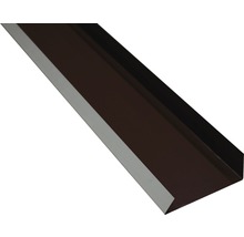 Záveterná lišta PRECIT 1000 x 100 mm, 8017 čokoládová hnedá-thumb-2