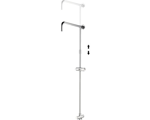 Sprchová tyč s šípkami na nastavenie výšky