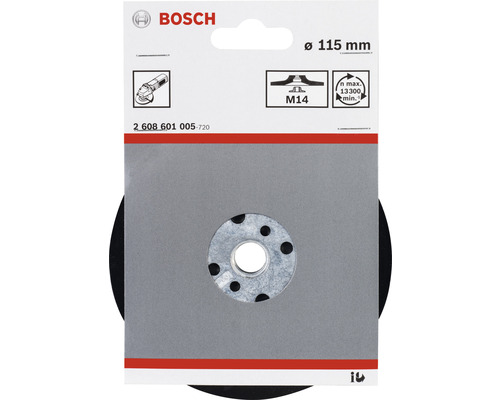 Logo Bosch. Rezací kotúč s priemerom 115 mm.