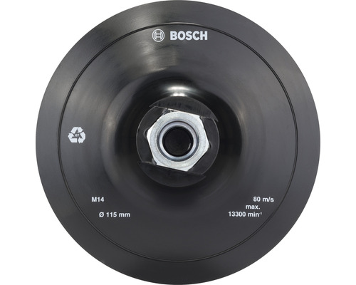 Oporný tanier pre uhlové brúsky Bosch Ø 115 mm, suchý zips