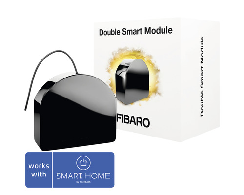 Spínací dvojitý relé modul Fibaro FGS-224 9,5 A Z-Wave Plus kompatibilný so SMART HOME by hornbach