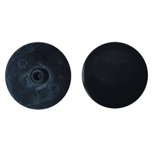 Dva okrúhle plastové klzáky na nábytok