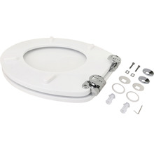 Toaletné sedadlo s upevňovacím materiálom