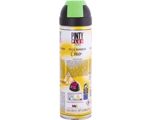 Značkovací sprej Novasol FLUO MARKER 360° zelený 0,5 l Pinty Plus Tech Fluorescenčný značkovací sprej, 500 ml