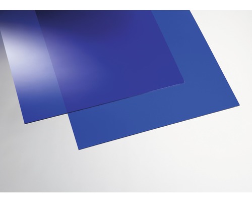 Farebná akrylová doska 3x250x500 mm hladká modrá Dve modré plastové dosky