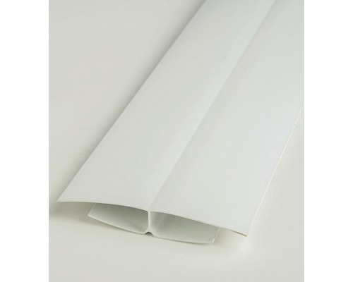 Profil pre plastové palubky spojovací 3000 x 50 x 10 mm biely Plastový H-profil pre stavebné aplikácie