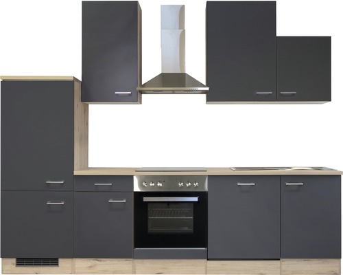 Kompletná kuchyňa so závesnými skrinkami, digestorom, varnou doskou a rúrou