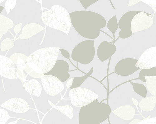 Statická fólia priehľadná Glasdekor Static Premium Amena 45x150 cm Tapeta s motívom listov