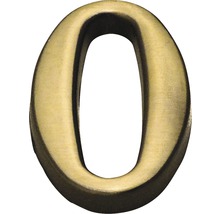 Domové číslo "0" bronz česaný 10 cm-thumb-0