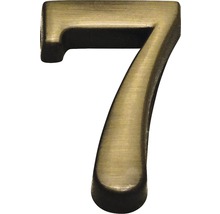 Domové číslo "7" bronz česaný 10 cm-thumb-0