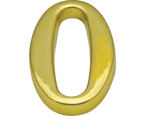 Domové číslo "0" zlaté 10 cm