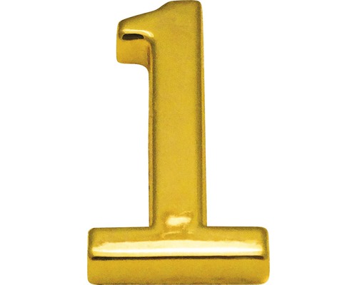 Domové číslo "1" zlaté 10 cm