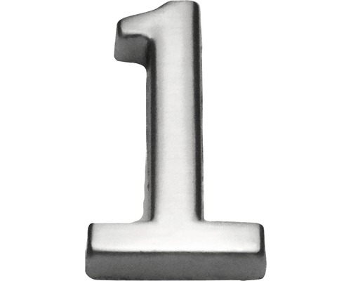 Domové číslo "1" nikel matný 10 cm-0