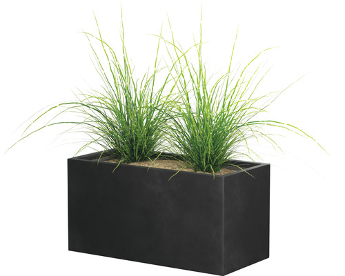 Obdĺžnikový kvetináč s trávami