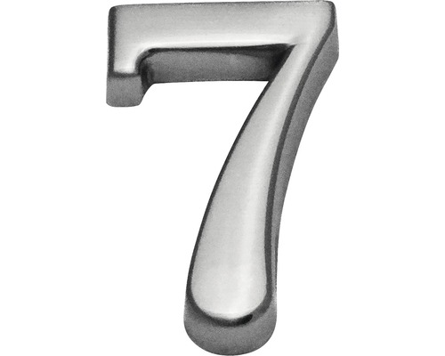 Domové číslo "7" nikel matný 10 cm