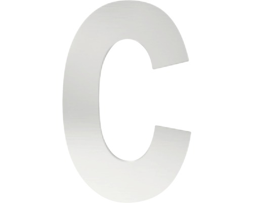 Domové písmeno "c" nerezová oceľ 15 cm