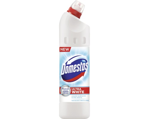 Čistiaci prostriedok na WC Domestos Ultra White & Shine 750 ml Domestos Ultra White bielidlo na povrchy