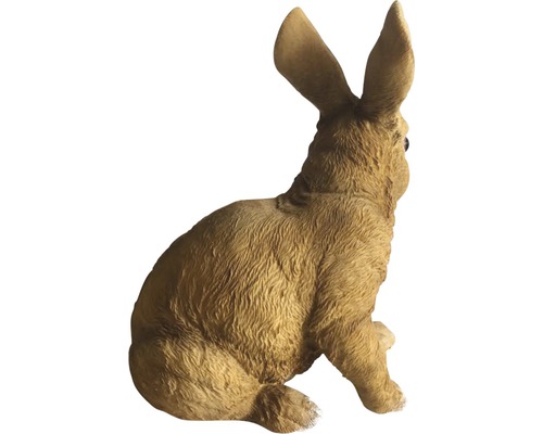 Dekoratívna figúrka zajaca sediaceho z umelého kameňa do záhrady